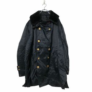 GERBER CAR DUTY JACKET ナイロン ダブルジャケット L ブラック 襟ボア 古着卸 アメリカ仕入 a601-5961