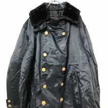 GERBER CAR DUTY JACKET ナイロン ダブルジャケット L ブラック 襟ボア 古着卸 アメリカ仕入 a601-5961_画像2