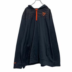 UNDER ARMOUR ハーフジップ ロゴスウェット パーカー 3XL ブラック アンダーアーマー ビッグサイズ 古着卸 アメリカ仕入 a601-6116