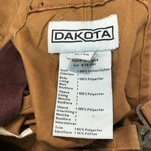 DAKOTA 中綿 ダック オーバーオール W46 ブラウン ダコタ ワーク 古着卸 アメリカ仕入 a601-6802_画像9