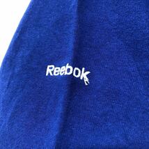 Reebock ロゴ スウェット パーカー L リーボック ブルー プルオーバー 裏起毛 刺繍 古着卸 アメリカ仕入 a601-5739_画像9