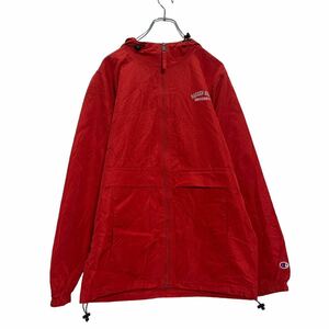 champion ジップアップ ナイロン ジャケット XS レッド ホワイト チャンピオン 古着卸 アメリカ仕入 a601-5412