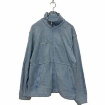 Columbia ジップアップ フリースジャケット 18/20 XL～ キッズ ライトブルー コロンビア アウトドア ロゴ 古着卸 アメリカ仕入 a602-5230_画像1