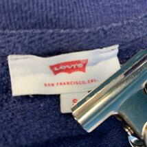 Levi's プリント スウェット トレーナー S ネイビー リーバイス 裏起毛 薄手 古着卸 アメリカ仕入 a602-6037_画像8