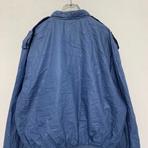 MEMBERS ONLY ジップアップ ブルゾン 46 XL～ ブルー メンバーズオンリー ライダース ナイロンジャケット 古着卸 アメリカ仕入 a602-5336_画像6