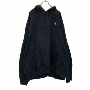 champion ロゴ スウェット パーカー 2XL ブラック グレー ホワイト チャンピオン ビッグサイズ 裏起毛 古着卸 アメリカ仕入 a602-5455