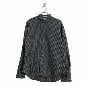 Levi's 長袖 チェックシャツ L ブラック ホワイト リーバイス 古着卸 アメリカ仕入 a602-5434