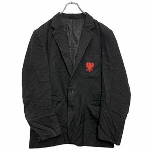 Distinctive テーラードジャケット L ブラック ディスティングティブ 胸ポケット 刺繍 シングルジャケット 古着卸 アメリカ仕入 a602-5258