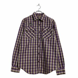 Рубашка с длинным рукавом Levi's Purple Beige Brown Levi's 2 Pocket Whtolesale A602-6095