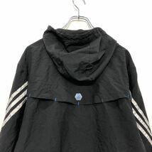 adidas ウインドブレーカー L ブラック スポーツ 古着卸 アメリカ仕入 a602-5797_画像7