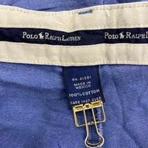 Polo Ralph Lauren チノパンツ W36 ポロラルフローレン タック入り コットン ビッグサイズ メキシコ製 ブルー 古着卸 アメリカ仕入 2402-99_画像9