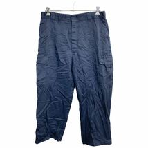 Dickies ワークパンツ W38 ディッキーズ カーゴパンツ ビッグサイズ ネイビー 古着卸 アメリカ仕入 2402-608_画像1