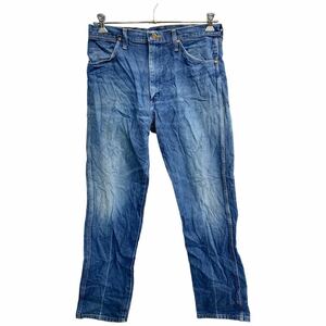 Wrangler カウボーイ ロングパンツ W34 ラングラー 13MWZ ブルー コットン 古着卸 アメリカ仕入 2402-576