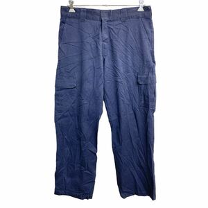 Dickies ワークパンツ W36 ディッキーズ リラックスストレート ビッグサイズ ネイビー 古着卸 アメリカ仕入 2402-257