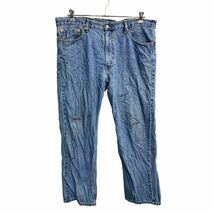 Levi's 505 デニムパンツ W40 リーバイス レギュラーフィット ビッグサイズ ブルー コットン 古着卸 アメリカ仕入 2402-364_画像1