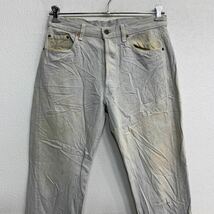 Levi's デニムパンツ W34 リーバイス ボタンフライ ライトグレー USA製 古着卸 アメリカ仕入 2402-452_画像2