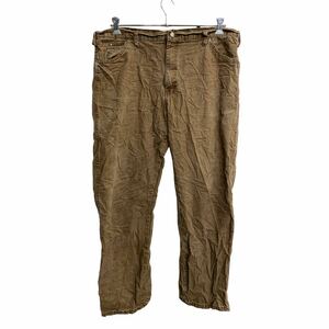 Dickies ワークパンツ W38 ディッキーズ ビッグサイズ ブラウン コットン メキシコ製 古着卸 アメリカ仕入 2402-329