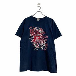 GILDAN 半袖 プリント Tシャツ L ネイビー ギルダン 古着卸 アメリカ仕入 a603-6400