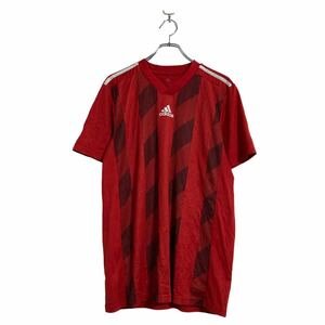 adidas ゲームシャツ M レッド アディダス サッカー 古着卸 アメリカ仕入 a603-6253