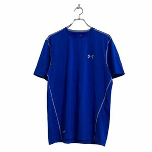 UNDER ARMOUR 半袖 ロゴ Tシャツ M～ ブルー アンダーアーマー スポーツ 古着卸 アメリカ仕入 a603-6586