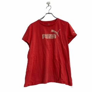 PUMA 半袖 プリントTシャツ 2XL レッド プーマ ビッグサイズ 古着卸 アメリカ仕入 a603-6322