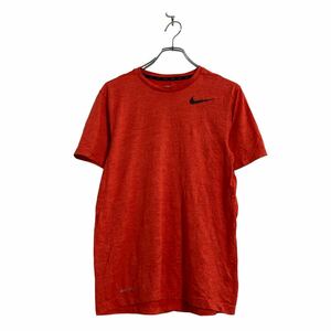 NIKE 半袖 ロゴ Tシャツ S オレンジ ナイキ スポーツ ワンポイントロゴ 古着卸 アメリカ仕入 a603-6391