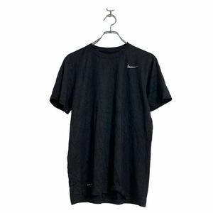 NIKE 半袖 ロゴ Tシャツ レディース M ブラック ナイキ スポーツ ドライフィット 古着卸 アメリカ仕入 a603-6583