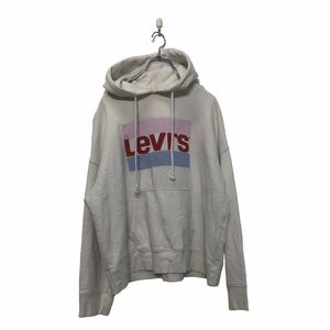 Levi's ロゴ スウェット トレーナー S ホワイト ブルー ピンク レッド リーバイス プルオーバー 古着卸 アメリカ仕入 a603-5814