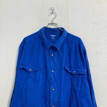 KINGSIZE 長袖 ワークシャツ 4XL ブルー ビッグサイズ 古着卸 アメリカ仕入 a603-5623_画像2