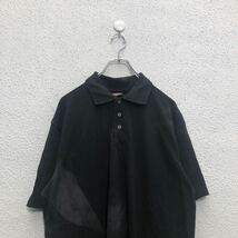 Dickies 無地 半袖ポロシャツ XL ディッキーズ ブラック シンプル ビッグサイズ 古着卸 アメリカ仕入 a603-6755_画像2