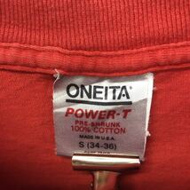 ONEITA 半袖 プリント Tシャツ キッズ S オニータ レッド イエロー バックプリント アメリカ製 古着卸 アメリカ仕入 a603-6718_画像7