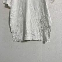 Reebok 半袖 無地 Tシャツ L ホワイト リーボック Vネック 古着卸 アメリカ仕入 a603-6272_画像3