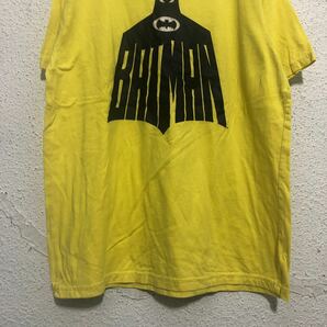 BATMAN 半袖 ロゴ Tシャツ キッズ XL バットマン イエロー ブラック キャラクター 古着卸 アメリカ仕入 a603-6635の画像4