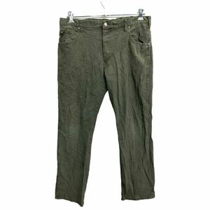 Dickies ワークパンツ W36 ディッキーズ ダック ビッグサイズ オリーブ 古着卸 アメリカ仕入 2403-544