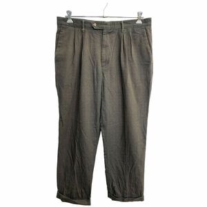 DOCKERS スラックス W38 ドッカーズ ビッグサイズ 柄 ブラウン コットン 古着卸 アメリカ仕入 2403-156