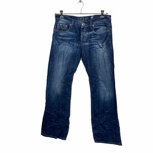 GUESS Denim брюки W33 Guess кнопка f Live Roo хлопок б/у одежда . America скупка 2403-174