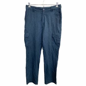 Dickies ワークパンツ W34 ディッキーズスリムストレート カーゴパンツ ネイビー 古着卸 アメリカ仕入 2403-543