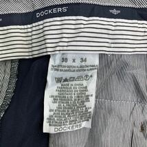 DOCKERS チノパンツ W38 ドッカーズ ビッグサイズ タックパンツ ネイビー コットン 古着卸 アメリカ仕入 2403-138_画像10