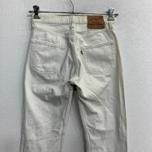 Levi's 501 デニムパンツ W29 リーバイス ボタンフライ ホワイト コットン USA製 古着卸 アメリカ仕入 2403-36_画像7