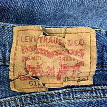 Levi's 514 デニムパンツ W36 リーバイス スリムフィット ビッグサイズ インディゴ 古着卸 アメリカ仕入 2403-972_画像9