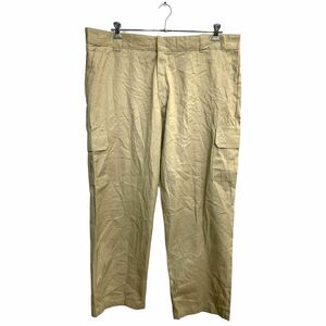 Dickies ワークパンツ W44 ディッキーズ リラックスストレート ビッグサイズ ベージュ 古着卸 アメリカ仕入 2403-546