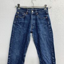 Levi's 501 デニムパンツ W27 リーバイス ボタンフライ インディゴ コットン 古着卸 アメリカ仕入 2403-715_画像2