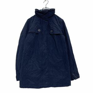 TOMMY HILFIGER ジップアップ ジャケット XL レディース ネイビー トミーヒルフィガー フード収納 古着卸 アメリカ仕入 a604-5847