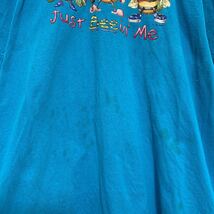 FRUIT OF THE LOOM 半袖 プリントTシャツ 2XL ターコイズブルー フルーツオブザルーム ビッグサイズ Bee 古着卸 アメリカ仕入 a604-5863_画像4