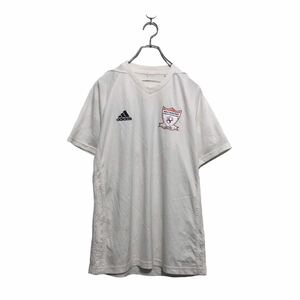 adidas 半袖 プリント Tシャツ アディダス S ホワイト レッド ラグラン バックプリント 古着卸 アメリカ仕入 a604-5892