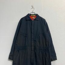 CINTAS 長袖 中綿 つなぎ W44 L ネイビー ワークウェア 作業服 古着卸 アメリカ仕入 a604-5939_画像2