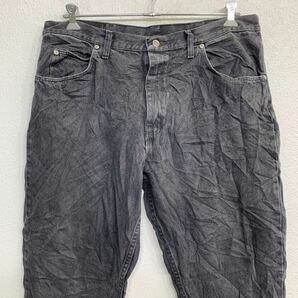 Wrangler デニムパンツ W38 ラングラー ビッグサイズ ブラック コットン メキシコ製 古着卸 アメリカ仕入 2404-594の画像2