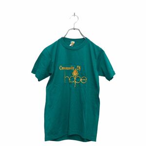 Velva Sheen 半袖 プリント Tシャツ キッズ L グリーン イエロー クルーネック 古着卸 アメリカ仕入 a604-6013