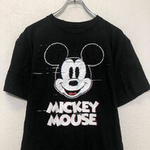 Disney 半袖 ロゴ Tシャツ ディズニー XL ブラック キャラクター ミッキー ビッグサイズ 古着卸 アメリカ仕入 a604-6036_画像2