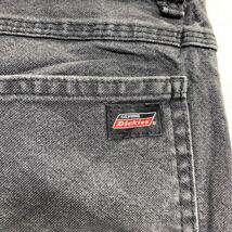 Dickies デニムペインターパンツ W35 ディッキーズ ブラック 古着卸 アメリカ仕入 2404-625_画像8